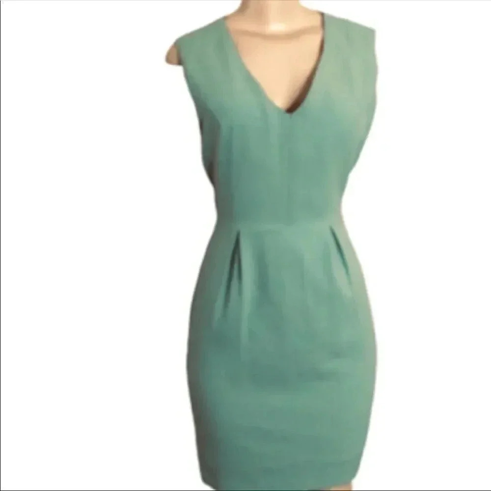 ESLEY Cottagecore mint green‎ lace sheath mini dress - Picture 3 of 6